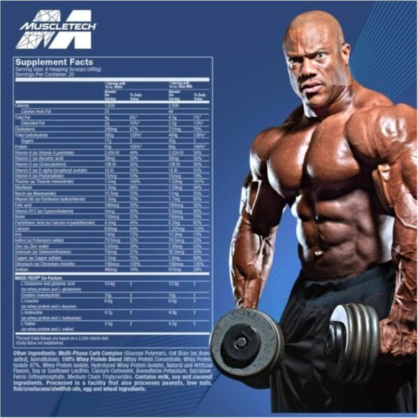 mass tech extreme 2000 Supplement facts