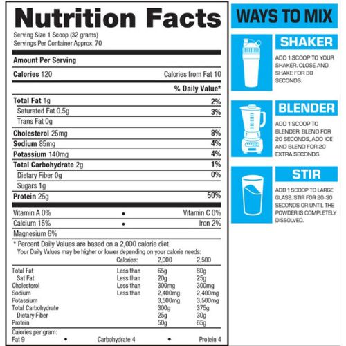 BPI ISO HD protein nutrition facts