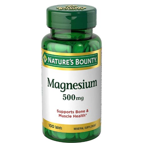 Nature’s Bounty, Magnesium, 500 mg, 100 Tablets