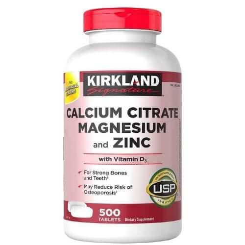 Kirkland Signature, Calcium Citrate Magnesium and Zinc, 500 Tablets in (BD) Bangladesh