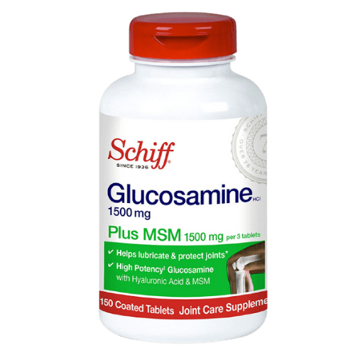 Schiff Glucosamine Plus MSM and Hyaluronic Acid 1500mg 150 Tablets