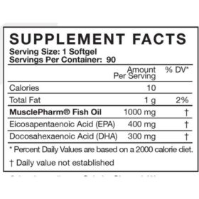 Mp Fish oil nutrition facts