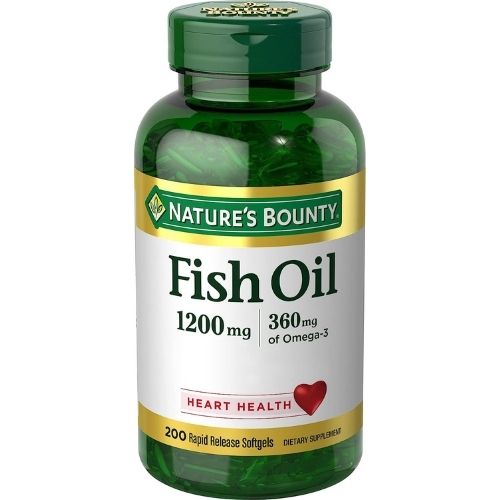 Nature’s Bounty Fish Oil + Omega 3 (1200 mg) 200 Capsules