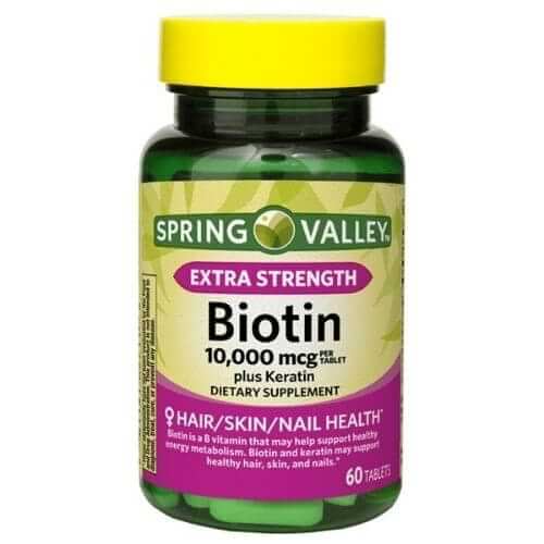 Spring Valley Biotin 10000 mcg, 60 Tablets