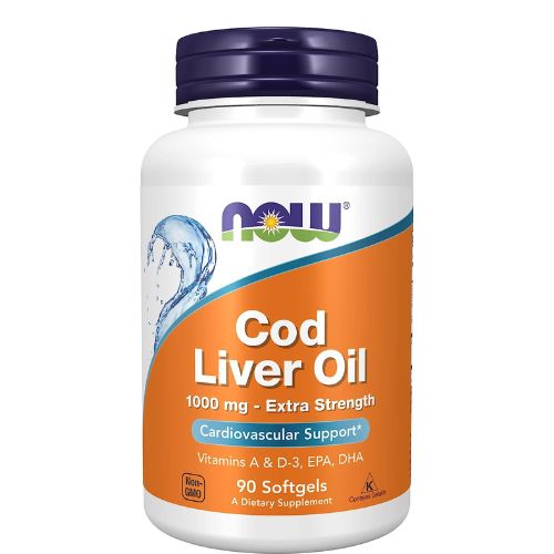 NOW Foods, Cod Liver Oil, Extra Strength, 1,000 mg, (90 Capsules)