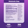 Natrol Melatonin 3 mg Tablet supplement facts