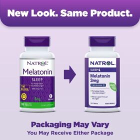 Natrol Melatonin 3 mg Tablet supplement facts