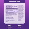 Natrol Melatonin 5 mg Tablet supplements facts