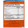 NOW Foods Omega-3 Fish Oil supplement facts.