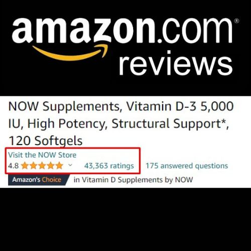NOW Supplements Vitamin D3 5000 reviews