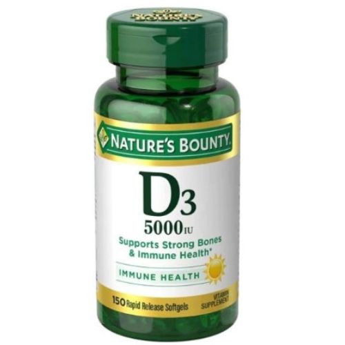 Nature’s Bounty Vitamin D3 (125mcg) 5000 IU -150 Softgels