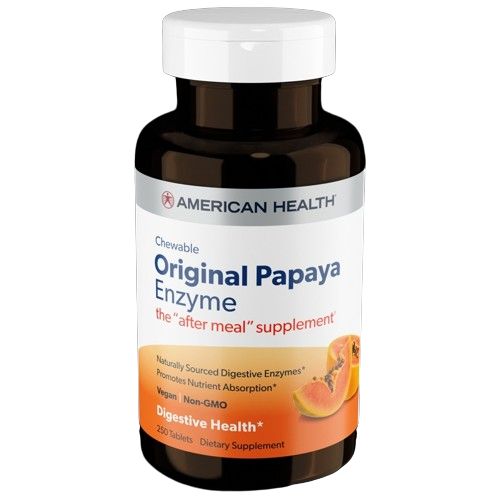 American Health Original Papaya Digestive Enzyme (250 Tablets)
