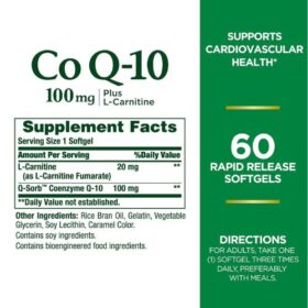 Nature's Bounty Co Q-10 100 mg supplement facts