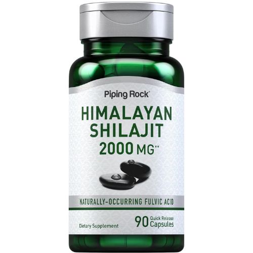 Piping Rock Shilajit 2000mg (90 Capsules) | Made in the USA