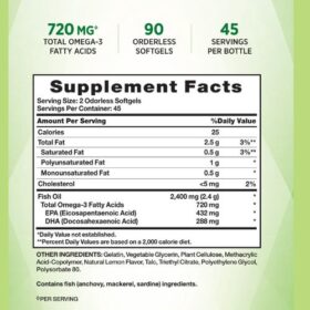 Nature's Truth Odorless Fish Oil 2,400 mg