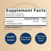 Naturebell Magnesium Citrate 500mg Capsule Supplement Facts