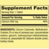 Spring Valley Calcium 600mg Tablet supplement facts