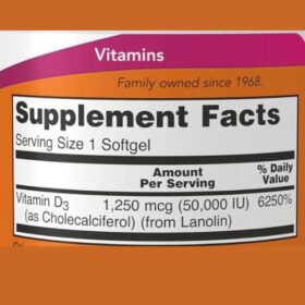 NOW Foods Vitamin D-3 50000 IU
