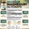 Nature's Nutrition Magnesium Glycinate 250mg supplement facts