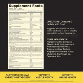 ON Opti Men supplement facts