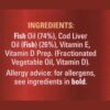 Seven Seas Cod Liver Oil Liquid ingredients