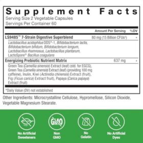 Force Factor ProbioSlim supplement facts