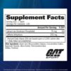 Gat Sport Caffeine Capsules Supplement Facts