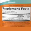 Now Foods Magnesium Glycinate Tablets Supplement facts