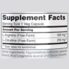 Now Foods Arginine & Citrulline 120 Veg Capsules Supplement facts