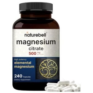 Naturebell Magnesium Citrate 500mg (240 Capsules) in Bangladesh | 3rd Party lab tested
