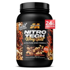 MuscleTech Whey Protein Powder (Banana Cream, 2LB) - Nitro-Tech Whey Protein Isolate Smoothie Mix for Lean Muscle & Fast Recovery - 24g of Whey Gold Protein for Women & Men - Gluten-Free price in bd