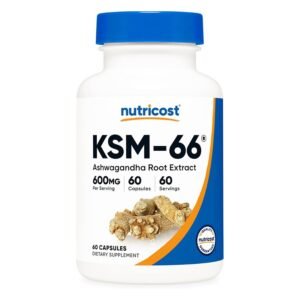 Nutricost KSM-66 Ashwagandha Root Extract 600mg(60 Capsules) price in bd