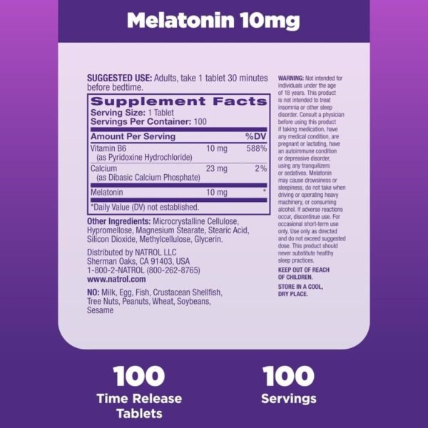 Natrol Advanced Sleep Melatonin 10mg(100 Tablets)  Price in Dhaka Natrol Advanced Sleep Melatonin 10mg(100 Tablets)  Price in Dhaka