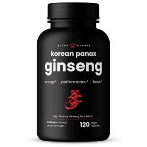 NutraChamps Korean Red Panax Ginseng(120 Capsules) Price in Bd