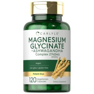 Carlyle Magnesium Glycinate with Ashwagandha 2740mg(120 Capsules) price in Bd