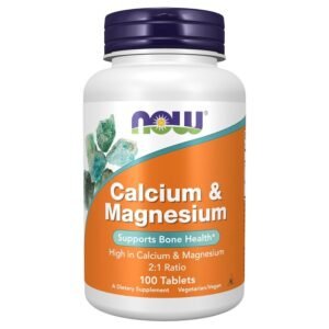 NOW Foods Supplements, Calcium & Magnesium 2:1 Ratio, High Potency, Supports Bone Health*(100 Tablets) Price in Bd