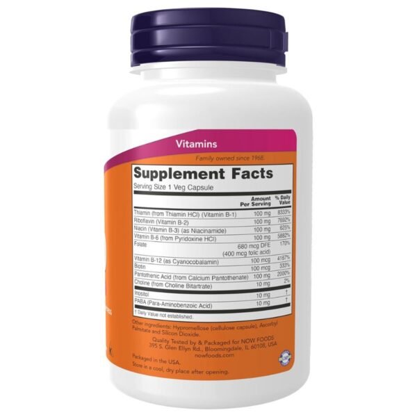 NOW Foods Supplements, Vitamin B-100,Nervous System Health(100 Capsules) price in Bangladesh NOW Foods Supplements, Vitamin B-100,Nervous System Health(100 Capsules) price in Bangladesh