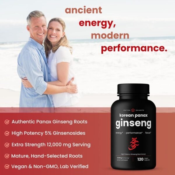 2 NutraChamps Korean Red Panax Ginseng(120 Capsules) Price in Bangladesh