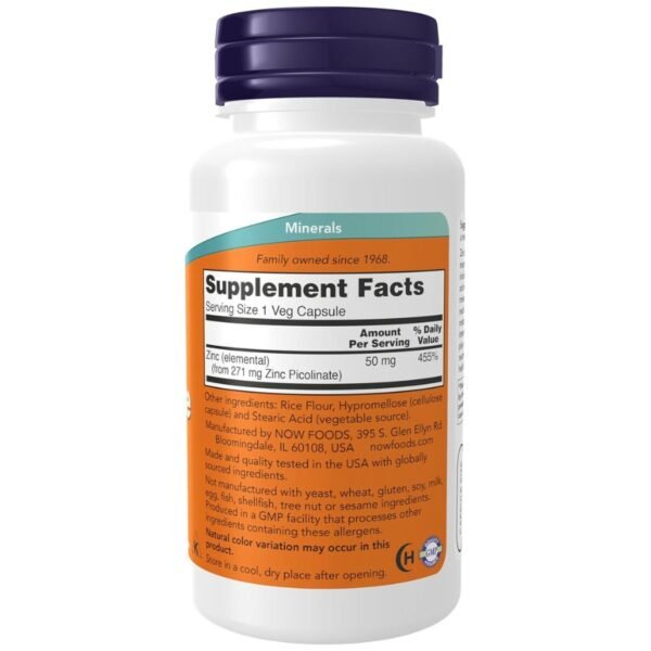NOW Foods Supplements, Zinc Picolinate 50 mg(120 Capsules) price in Bangladesh NOW Foods Supplements, Zinc Picolinate 50 mg(120 Capsules) price in Bangladesh